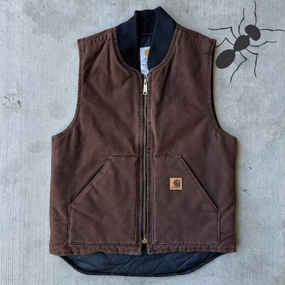 Carhartt Other - Vintage Y2K Carhartt V02 DKB brown work wear vest